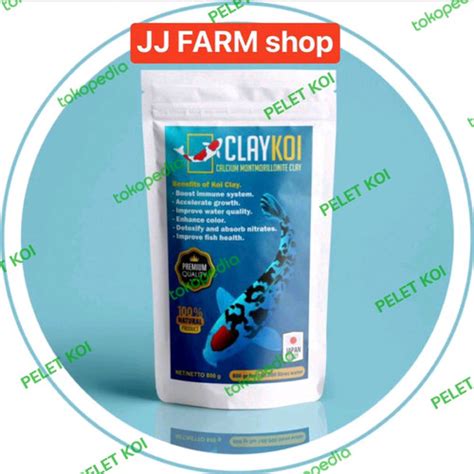 Jual Clay Koi Claykoi Putih Gram Calcium Ikan Hias Original