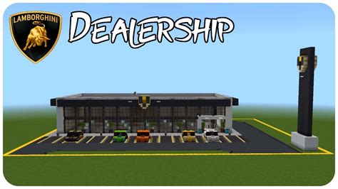 How To Build A Car Dealership In Minecraft Lamborghini Minecraft Car