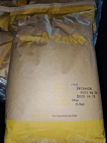 Powder Zn Edta 12 HDPE Bag Packaging Size 25 Kg At Rs 250 Kg In Isnapur