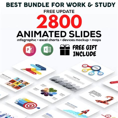 🔥promo🔥 Multipurpose Animated Infographics Powerpoint Templates Free