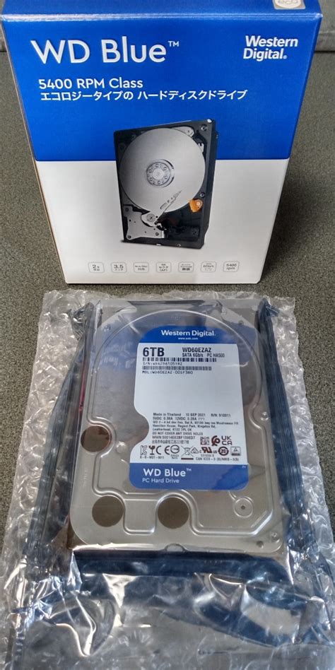 新品未開封品 ハードディスク HDD 6TB 3 5インチ Western Digital ブルー WD60EZAZ RTPayPayフリマ