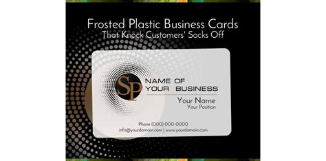 Frosted Plastic Business Cards GD Design Studio