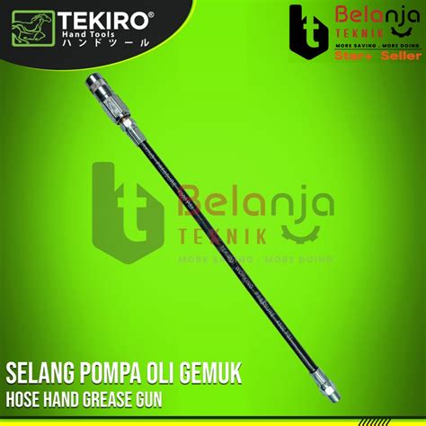 Jual Tekiro Hose Hand Grease Gun Selang Pompa Oli Gemuk Tangan Stempet