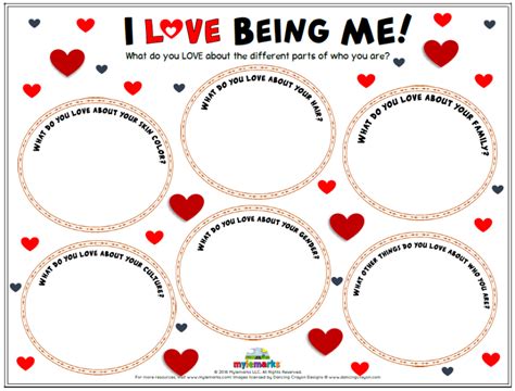 Teach Kids To Love Themselves With This Helpful Worksheet From