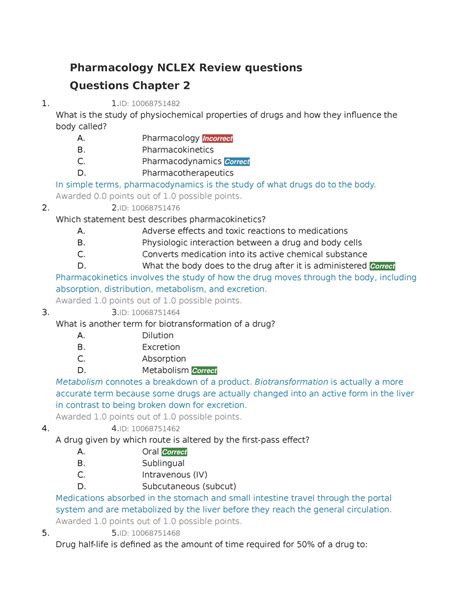 Pharmacology Nclex Review Questions Pharmacology Nclex Review Questions Questions Chapter 2 1