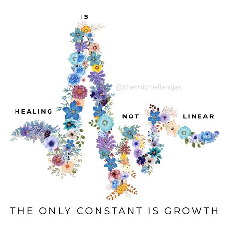 Healing Is Not Linear Graphic Quote Michelle Rojas