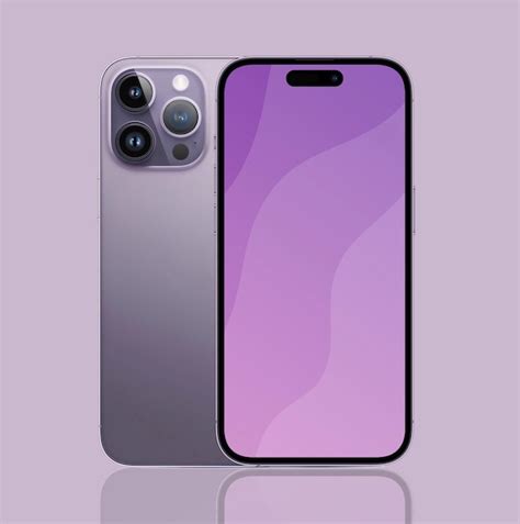 Un Iphone Morado Con La Parte Posterior Morada Y La Parte Posterior Del