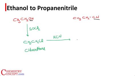 Ethanol To Propane Nitrile Organic Chemistry Conversions For Jee