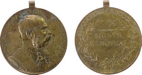 Franz Josef I Tragbare Medaille Bronze Franz Joseph I