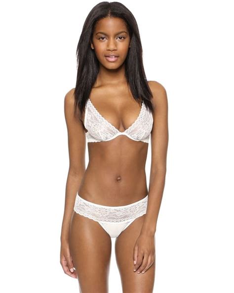 La Perla Rosa Triangle Bra In White Lyst