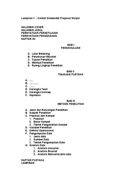 Detail Contoh Daftar Lampiran Skripsi Koleksi Nomer 12