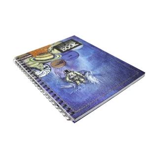 Cuaderno Argollado Tapa Dura Grande Hojas Linea Corriente Jean Book