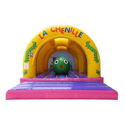 Obstacle Chenille Gonflable Que Les Enfants Vont Chevaucher