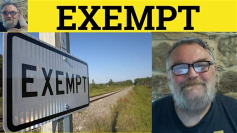 🔵 Exempt Meaning Exemption Definition Exempt Examples Gre