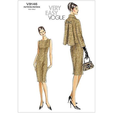 Vogue Patterns V Size B Misses Dress Belt Coat And