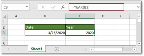 Verwendung Der Excel Year Funktion