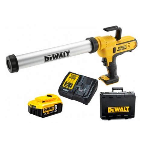 Pistolet Do Silikonu Akumulatorowy DeWalt DCE580D1 600ml 18V XR 1x2Ah