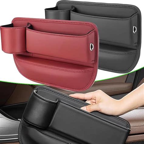 Amazon Naneug Car Leather Cup Holder Gap Bag Car Seat Storage Box