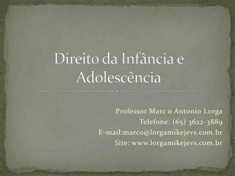 Ppt Direito Da Inf Ncia E Adolesc Ncia Powerpoint Presentation Free