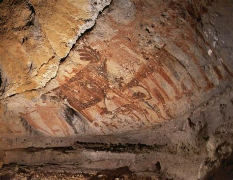 Pinturas Rupestres En La Cueva De San Borjita Sierra De La Giganta