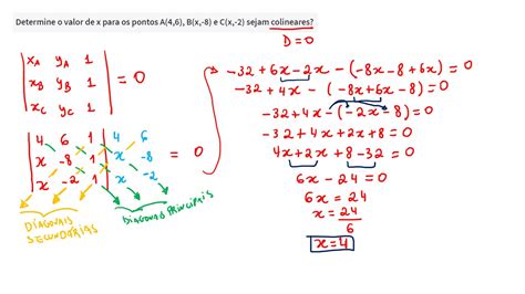 Determine O Valor De X Para Os Pontos A B X E C X Sejam