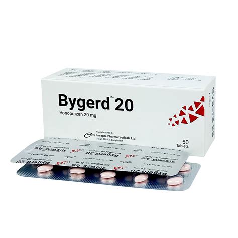 Bygerd 20mg Tablet Arogga Online Pharmacy