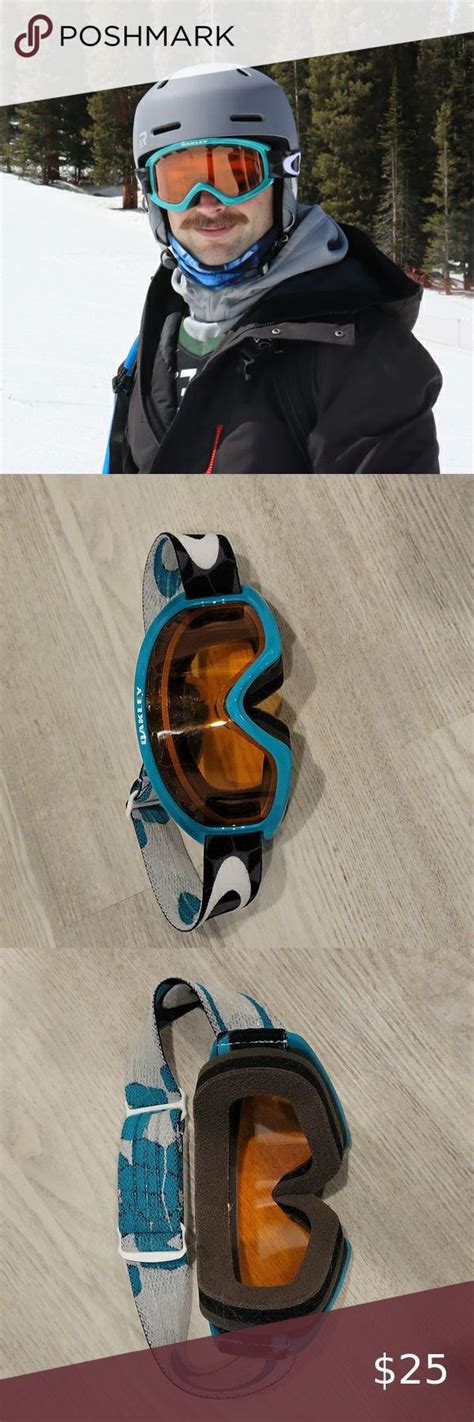 Oakley Ski Goggles Teal Orange Lenses | Oakley ski, Ski goggles, Teal ...