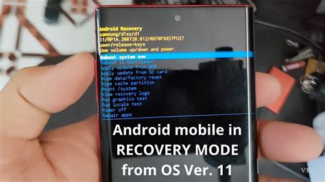 How To Get Your Android Mobile In Recovery Mode From Version Youtube