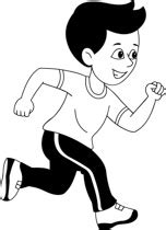 Running Clipart Black And White | Free download on ClipArtMag