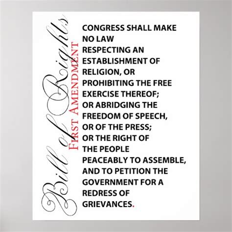 First Amendment Poster | Zazzle