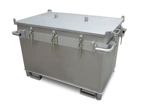 Lithium Ion Battery Transport Box In Stainless Steel 466 L M Box X1