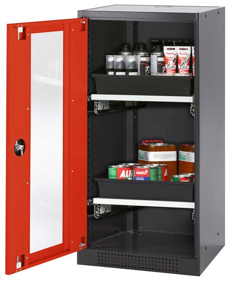 Armoire Pour Produits Chimiques Systema T Cs Lg Anthracite Rouge