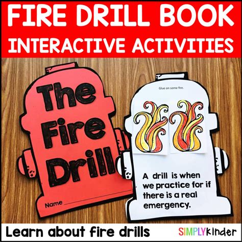 Fire Drill Book For Kindergarten And First Fire Drill Book For Fire