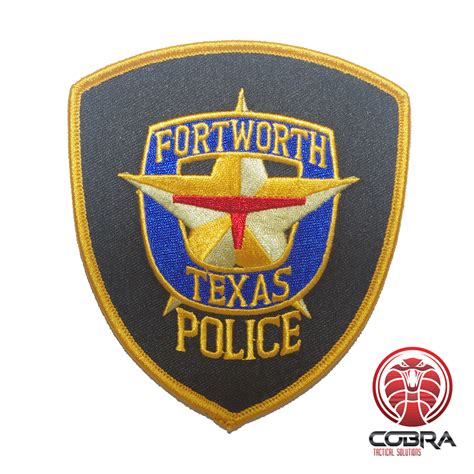 Fortworth Texas Police embroidered patch | Sew on