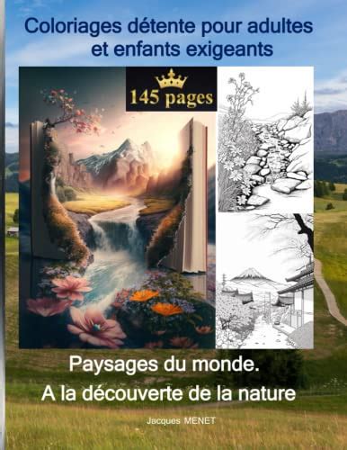 Coloriage Paysages du monde A la découverte de la nature Livres de