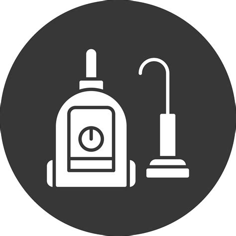 Vacuum Cleaner Glyph Inverted Icon Vector Art At Vecteezy