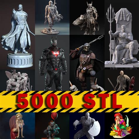 Stl Mega Pack 5000 Files All Files Of The Market Stl Etsy