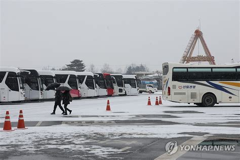 대설주의보 중단된 파주 Dmz평화관광 연합뉴스