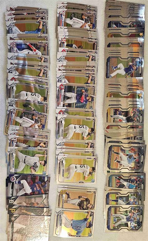 Sportlots Auctions Mlb Rookie Prospect Lot All Recent Bowman Topps