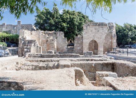 Ruins Rhodes Greece Stock Image Image Of Walls Arch 38673107