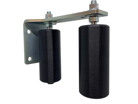 Slide Gate Guide Roller Black L Rear Post Bracket Universal Heavy