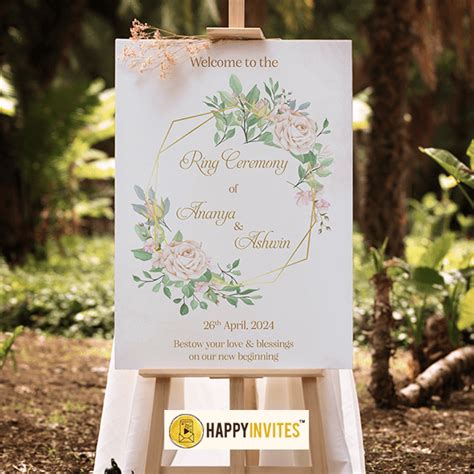 Wedding Welcome Board Design Entrance Board Happy Invites