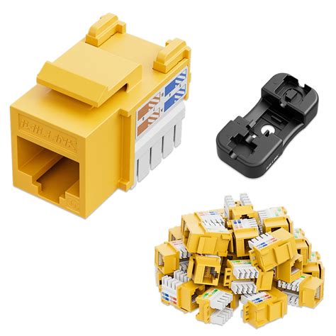 Iwillink Cat6 Keystone Jack Rj45 Keystone Jack 25 Pack And Keystone