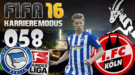 FIFA 16 Karrieremodus Part 58 Hertha BSC Saison 2 Spieltag 6 Let