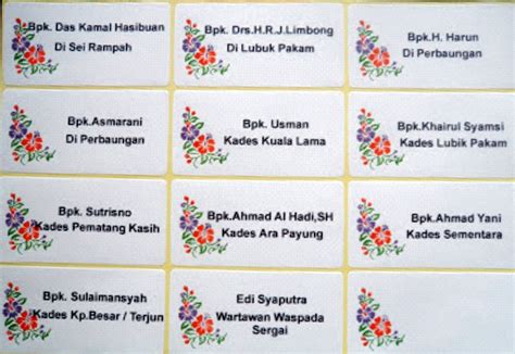 Cara Membuat Stiker Label Nama Undangan Diundang Online