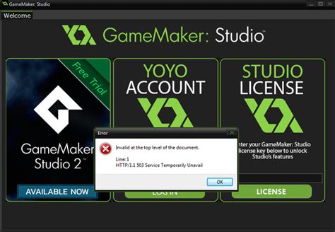 Can You Tell Me Why Gamemaker Studio 14 Is Not Working My Account