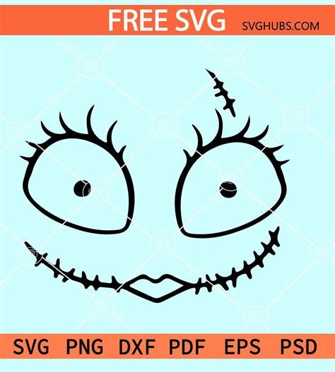 Sally Face Svg Free Jack And Sally Svg Free Nightmare Before