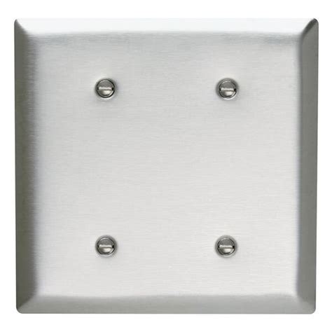 Legrand Pass And Seymour 302 304 S S 2 Gang 2 Strap Mounted Blank Wall Plate Stainless Steel 1