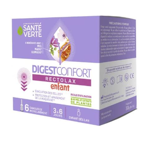 Sant Verte Digestconfort Rectolax Enfant Canules De Microlavement