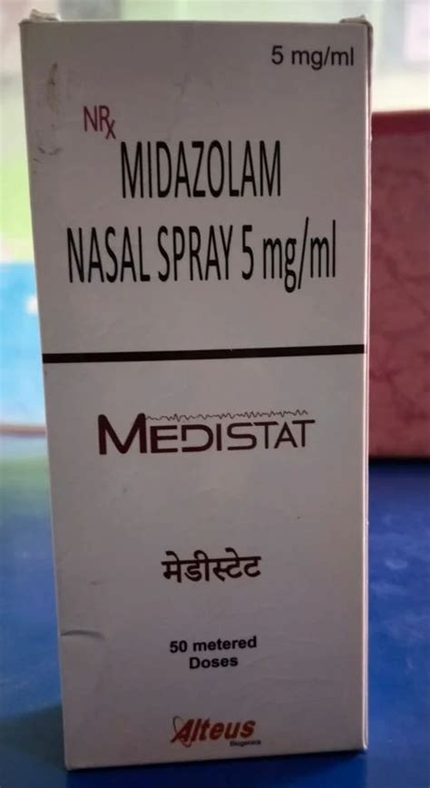 Medistat Mg Midazolam Nasal Spray Packaging Type Box Packaging Size